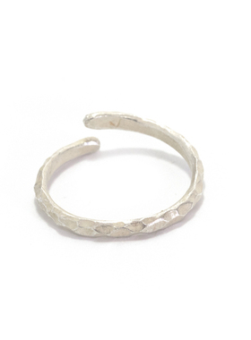 Palnart poc日本原创设计匠人手工手作锥目纹stopper实心素圈戒指