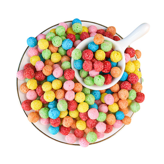 Fruit Flavored Oatmeal Ball Cake Decorated Oatmeal Round Dessert