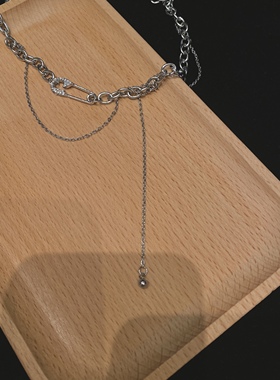 jr四季搭配双层钛钢ins风曲别针