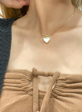 jr恋爱前奏韩国爱心日常百搭贝壳