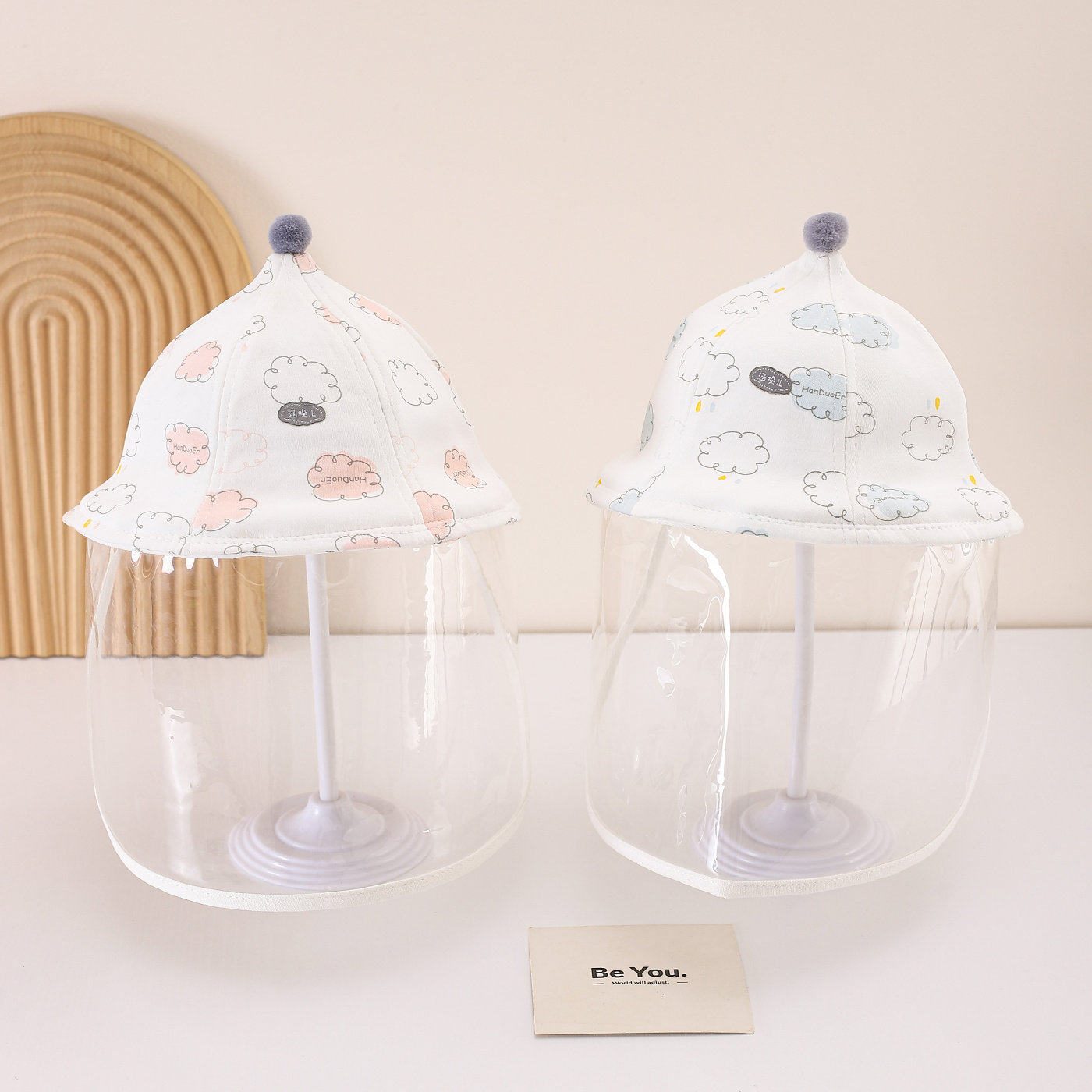 宝宝帽子秋冬季围巾一体帽防风面罩防飞沫婴儿抗寒防护小熊儿童冬,淘宝优惠券,粉丝福利购,淘宝优惠卷