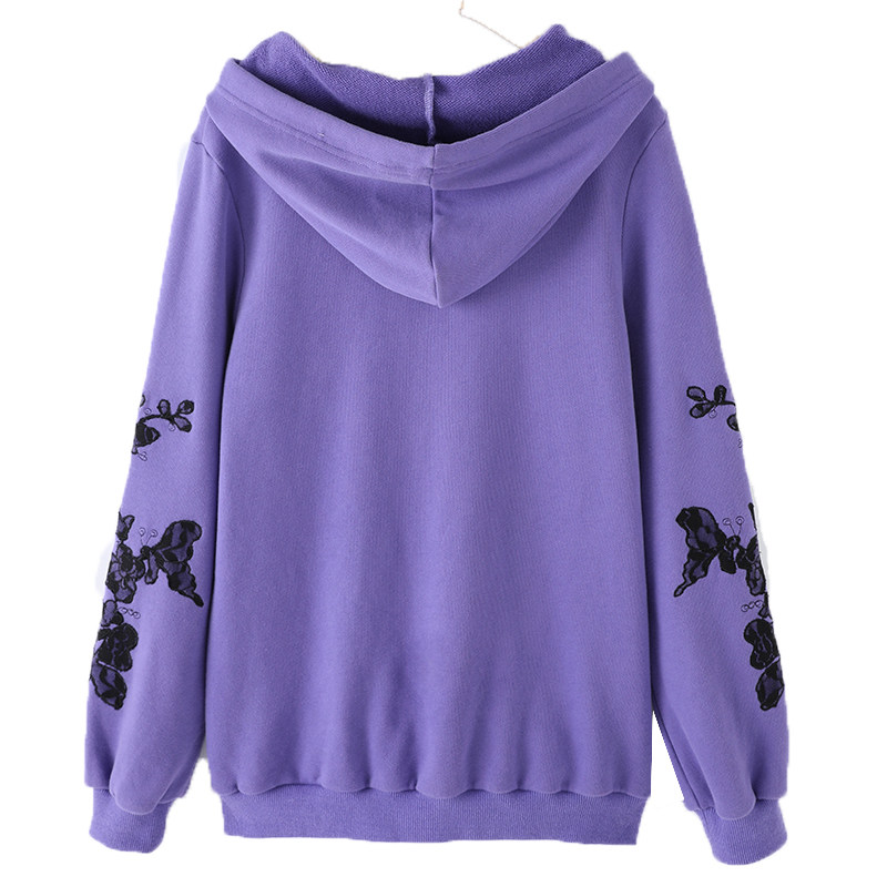 2020秋季装连帽韩版套头宽松卫衣 云妃秀大码女装