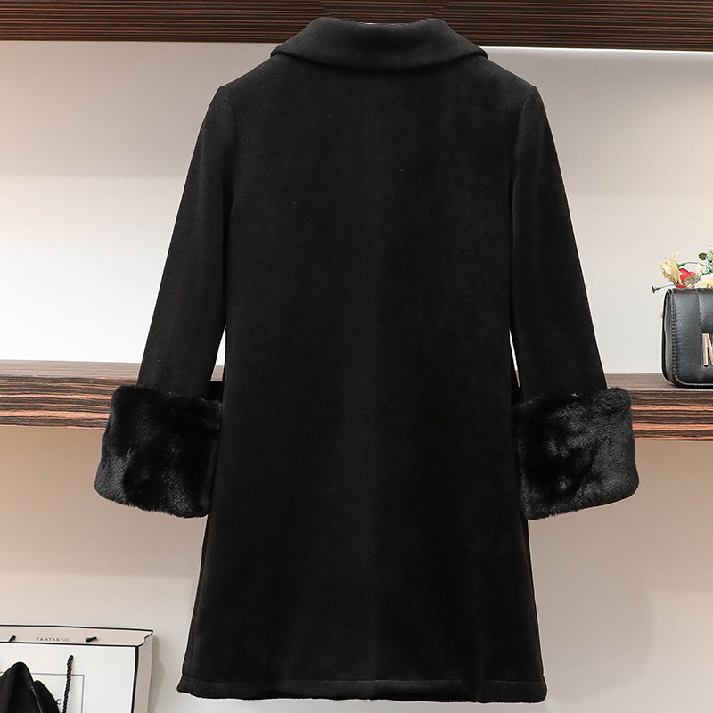 2020秋冬新款胖mm韩版宽松女装大衣 云妃秀大码女装