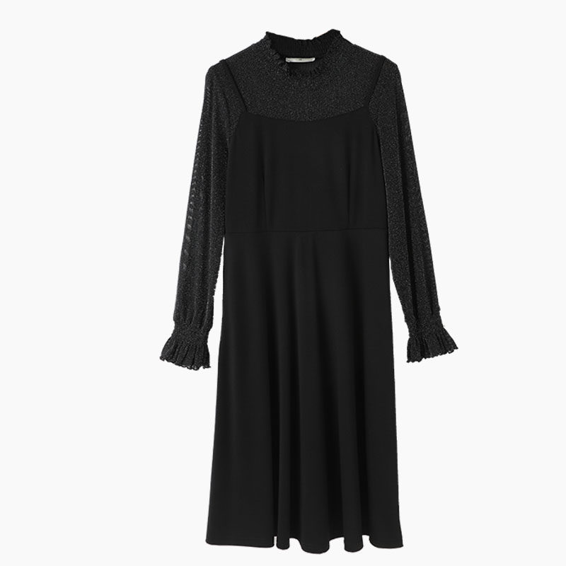 遮肉胖妹妹显瘦百搭蕾丝2020连衣裙 云妃秀大码女装