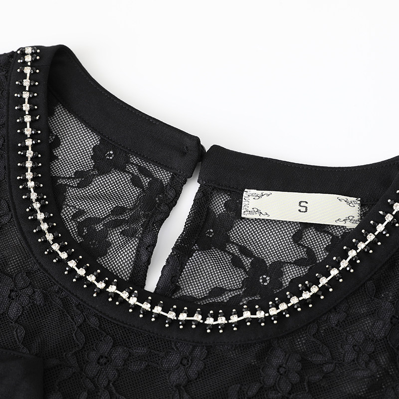 韩版大码女装2020秋季新款潮圆领裙 云妃秀大码女装