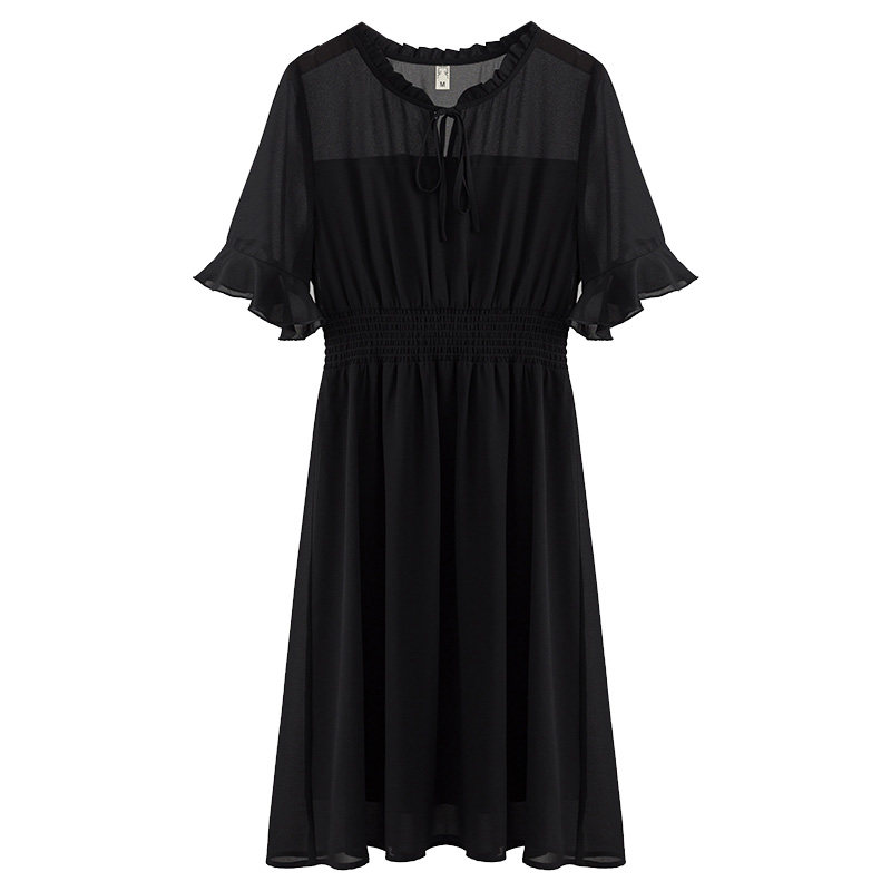 法式时尚洋气大码宽松胖妹妹连衣裙 云妃秀大码女装