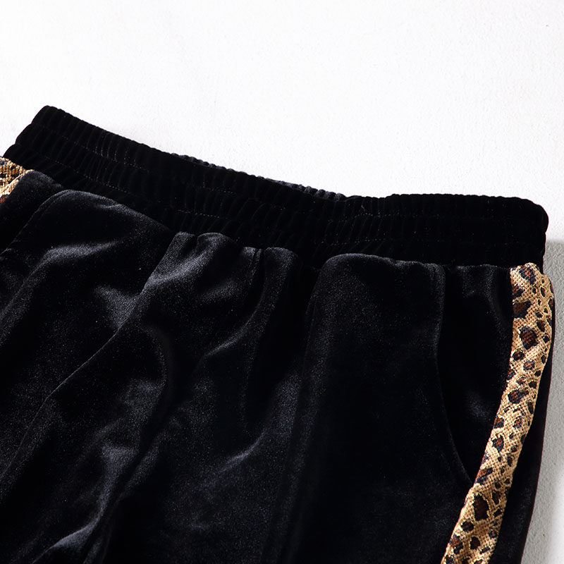 2020秋季新款大码女装胖mm豹纹卫衣 云妃秀大码女装