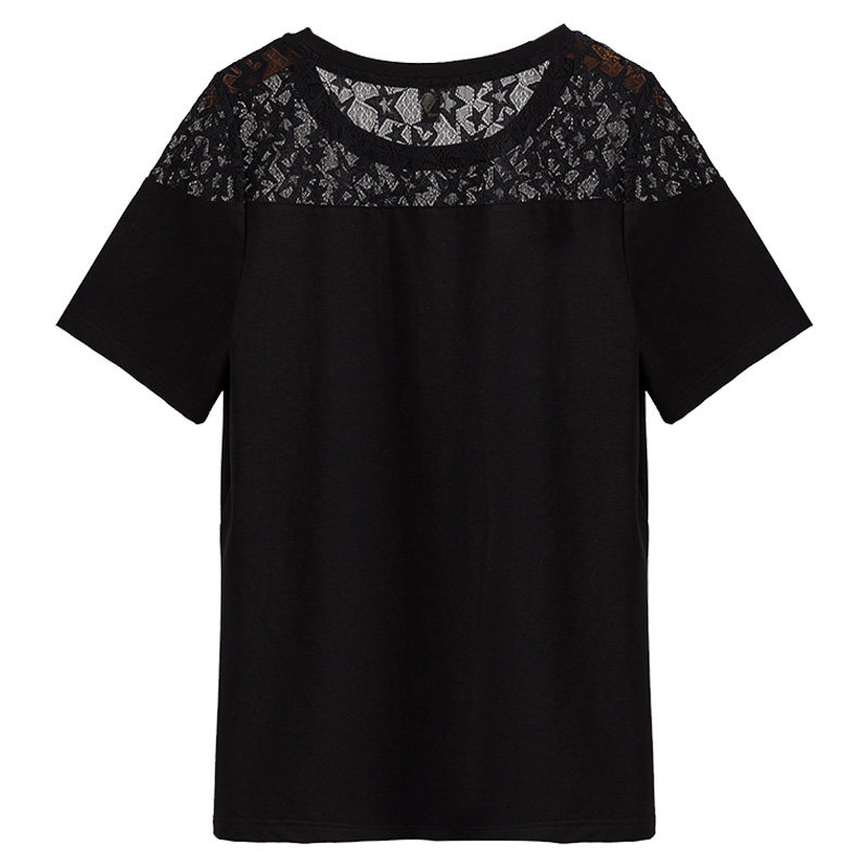 时尚拼接大码洋气胖mm 2020百搭上衣 云妃秀大码女装