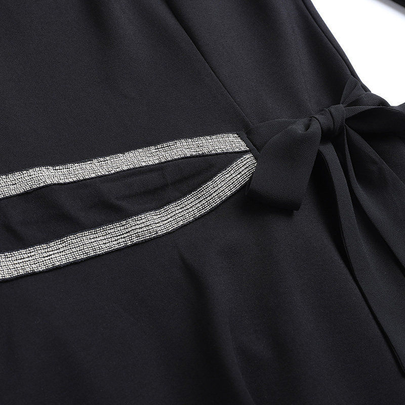 韩版修身大码女装圆领裙2020连衣裙 云妃秀大码女装