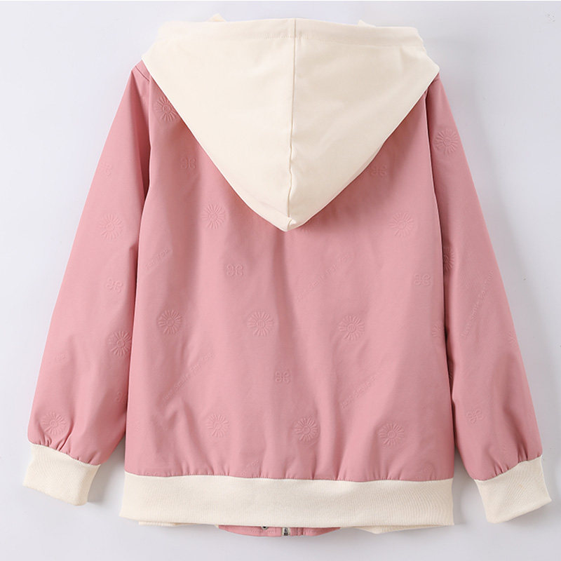 大码2020新款胖mm韩版宽松粉色连帽 云妃秀大码女装