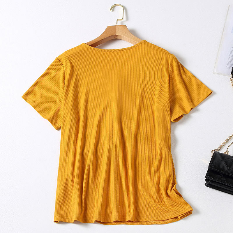 韩版大码针织胖mm显瘦遮肉洋气上衣 云妃秀大码女装