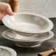 Ink-colored western food straw hat plate pasta plate