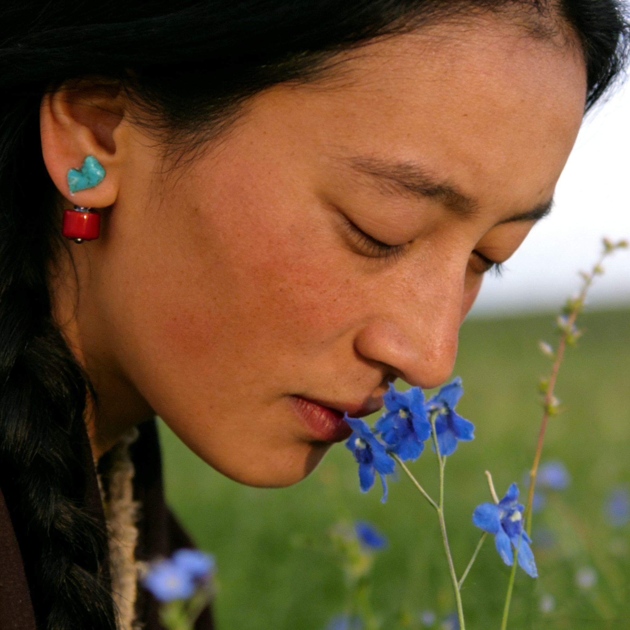 限量手工天然湖北绿松石925银耳环前后堵耳钉泰国手工银925银耳环,淘宝优惠券,粉丝福利购,淘宝优惠卷