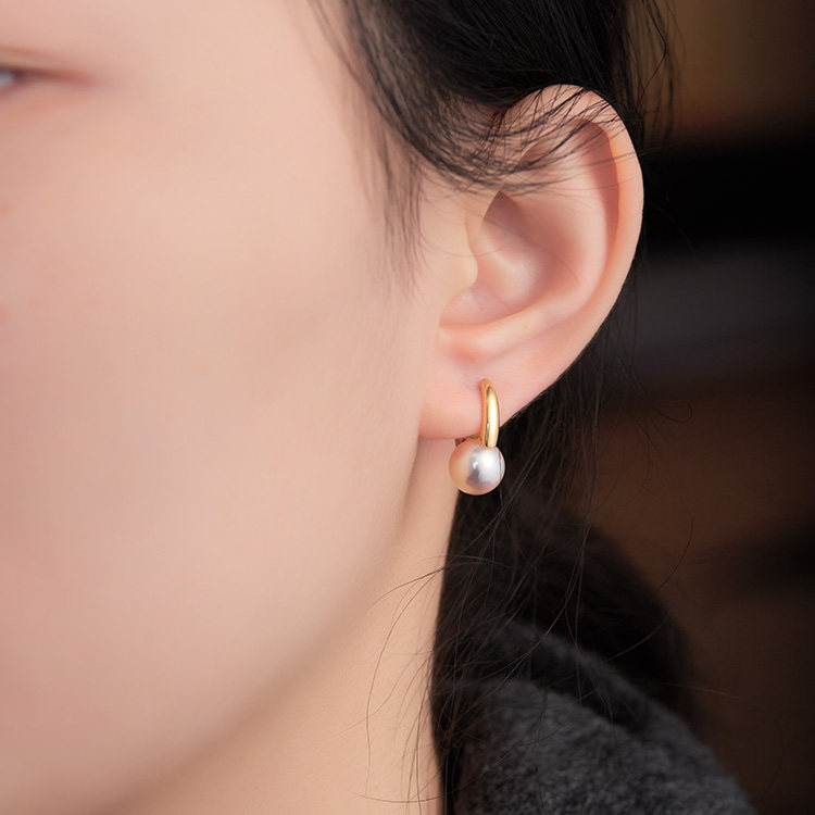 18K经典水桶款日本天然Akoya海水天女珍珠耳钉耳环耳拍耳饰强光,淘宝优惠券,粉丝福利购,淘宝优惠卷