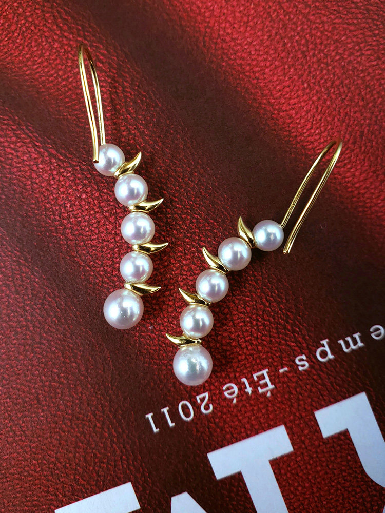 T家danger野性系列珍珠耳钉耳钩akoya天然海水天女珍珠耳环18K,淘宝优惠券,粉丝福利购,淘宝优惠卷