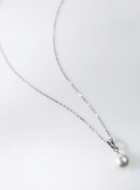 瓜子扣珍珠吊坠诸暨淡水珍珠项链女2025年新款爆款珍珠颈链S925银