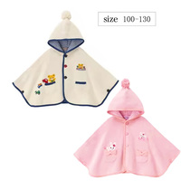 Foreign trade Spring and autumn MIKI baby cloister baby cloak embroidered pure cotton double layer out for male and female child jacket shawl