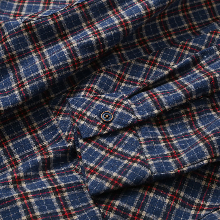 桉慕图2020春季小清新格子连衣裙子 桉慕图原创设计外贸棉麻女装连衣裙