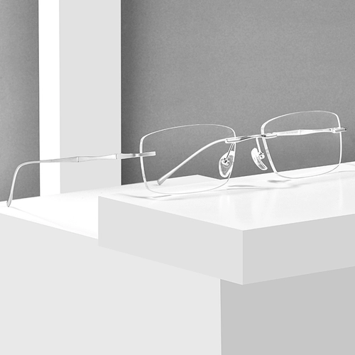 Ультра -трудные титановые очки миопулярные очки рамки мужчины безразличная рама золото золото