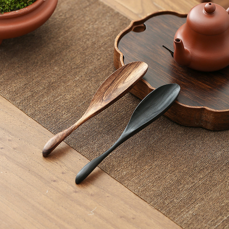 虎斑檀木小茶铲实木紫光檀木茶勺家用茶则六君子配件量勺单只勺子,淘宝优惠券,粉丝福利购,淘宝优惠卷
