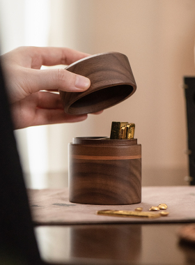 爆火储金神器！实木收纳盒