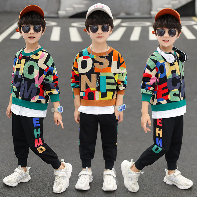 Children's clothing boys spring and autumn suits 2025 new style