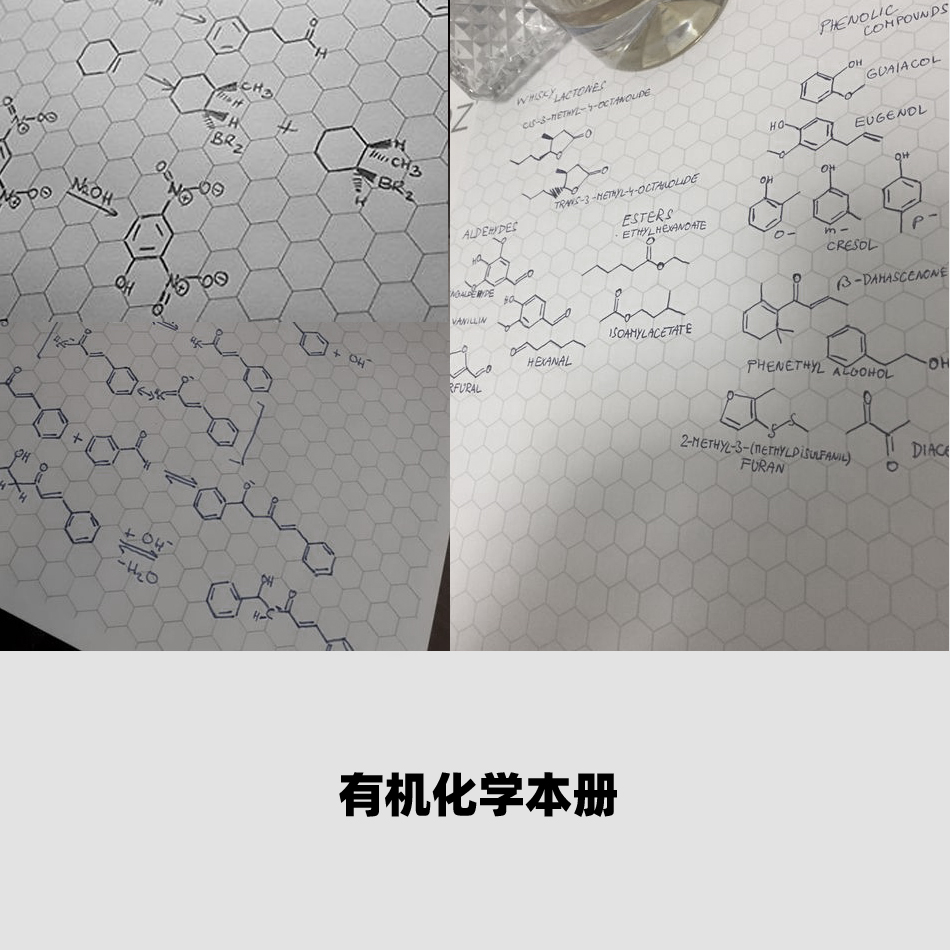 六菱形有机化学本苯环分子原子结活页结构绘制A4线圈本 两本包邮 - 图2