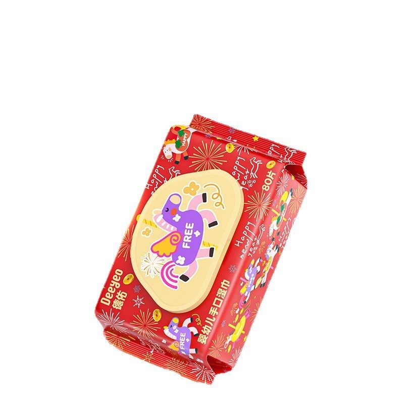 德佑湿巾纸马年限定80抽大包婴儿湿巾新生宝宝手口家庭实用囤货款,淘宝优惠券,粉丝福利购,淘宝优惠卷