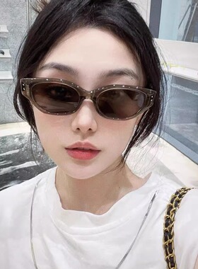 ce ce coke 2025新款JM墨镜女杨超越王一博同款窄框猫眼形太阳镜