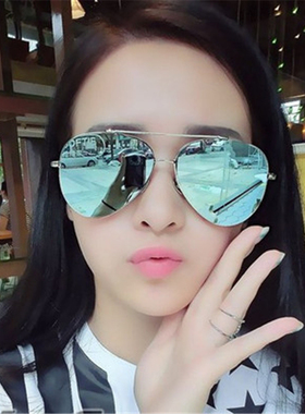 西出玉门倪妮同款黑色蛤蟆镜平面飞行员墨镜个性男女款开车驾驶镜