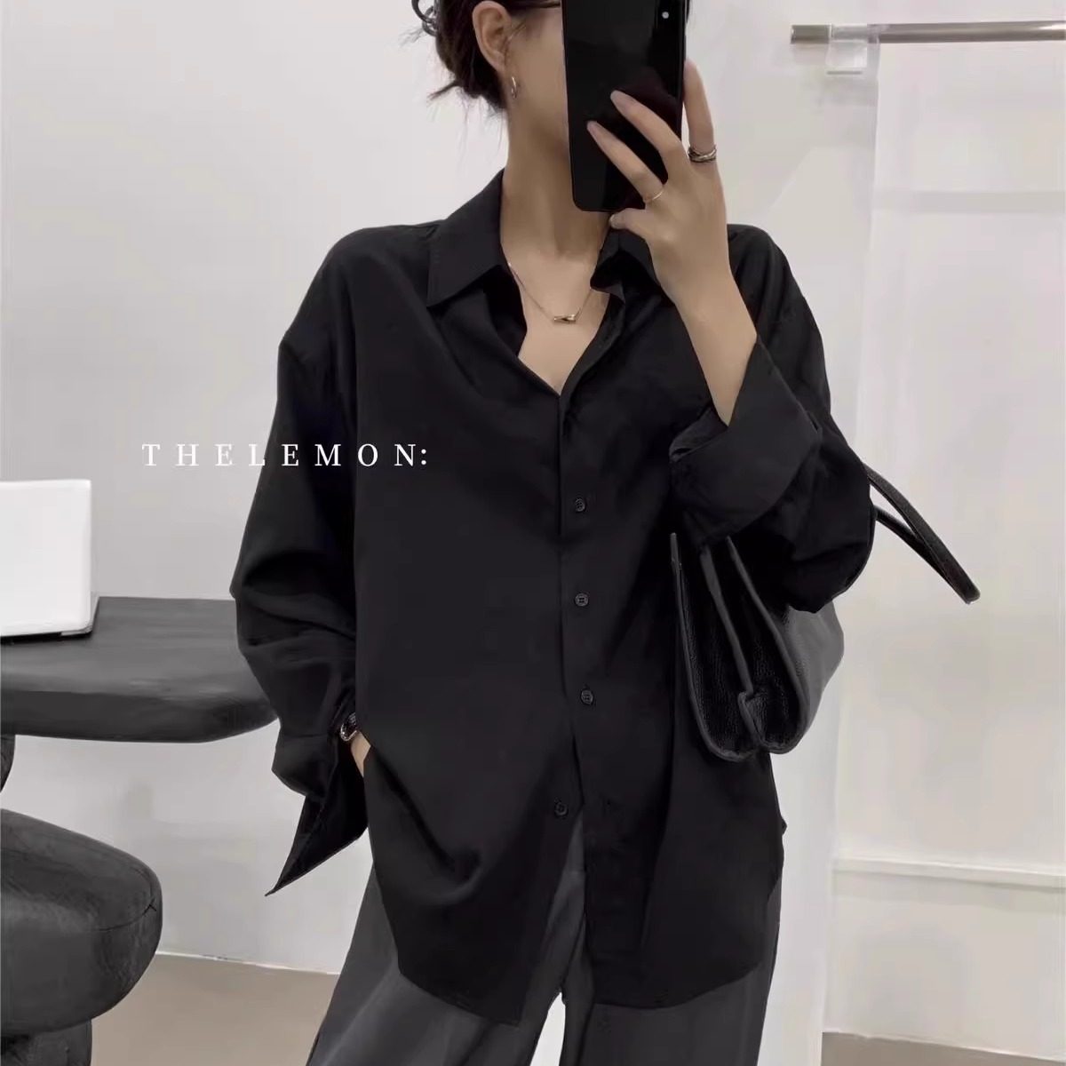 春日氛围感绝美显白姜黄色气质衬衫港风chic洋气高端垂感长袖衬衣