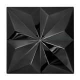 Металлическая трехмерная черная мозаика из нержавеющей стали на стену, в 3d формате, зеркальный эффект