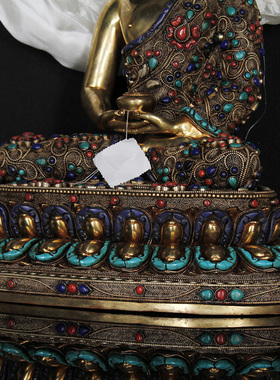 尼泊尔纯铜密宗西藏摆件佛像
