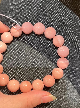 带证书带证书海南天然女王贝手串男女款胭脂螺粉色贝单圈女士手链