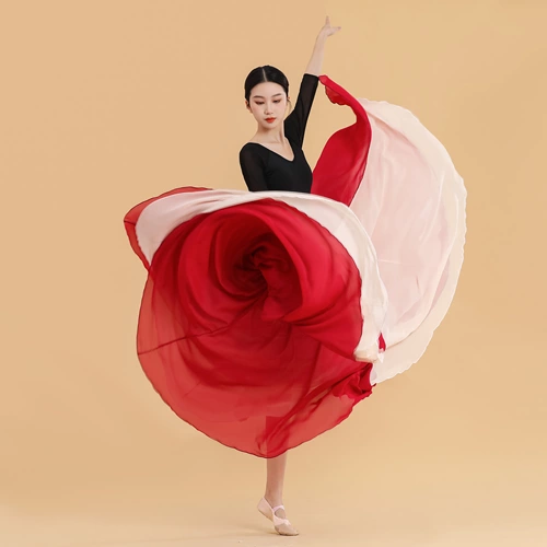 Джин Чен Бу гуа танцевальная юбка коктейль и взрывает тот же новый год на вечеринках, танцевальный сервис, арт -тест двойной, большие юбки, классический танец, классический танец