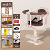 Electric vehicle child seat with front shock absorption and liftable