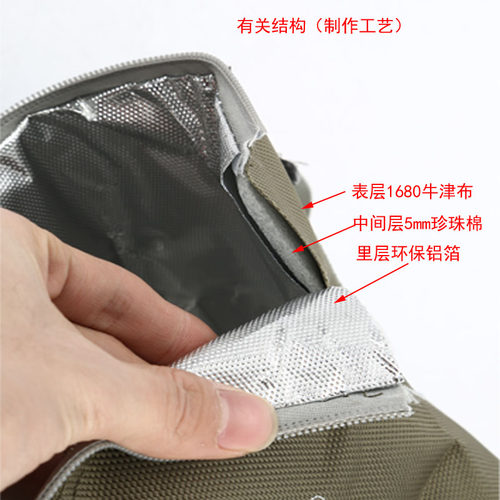 焖烧杯套手提保温袋三层加厚铝箔便当包小号壶罐保护套便携可背 - 图2