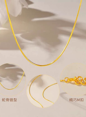 2025 新款黄金蛇骨锁骨链小众设计 ins 风叠戴百搭女生高级感金饰