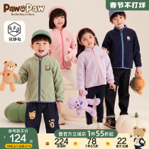 (Antistatic) PawinPaw Bear childrens dress Spring with a new male and female child shake-down jacket