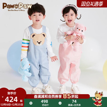 Pawn Paw Little Bear Boy Clothing 2023 Spring Summer Season New Children Mens And Womens Baby Back With Pants Jeans Jeans
