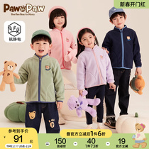 (Antistatic) PawinPaw Bear childrens dress Spring with a new male and female child shake-down jacket