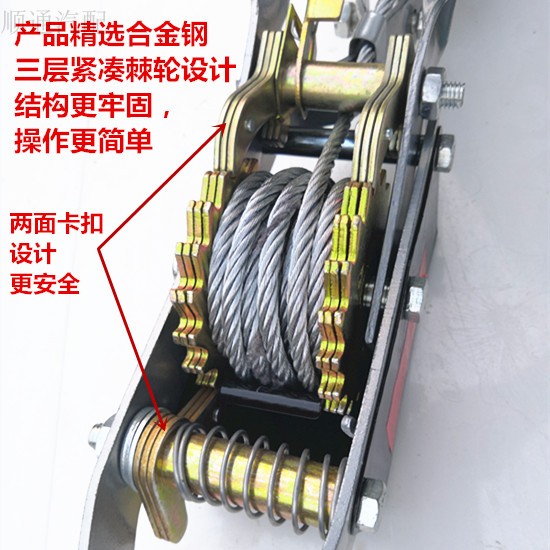 双钩紧线器农用大棚钢丝收紧器遮阳网钢丝收紧葡萄园钢丝拉紧器 - 图1