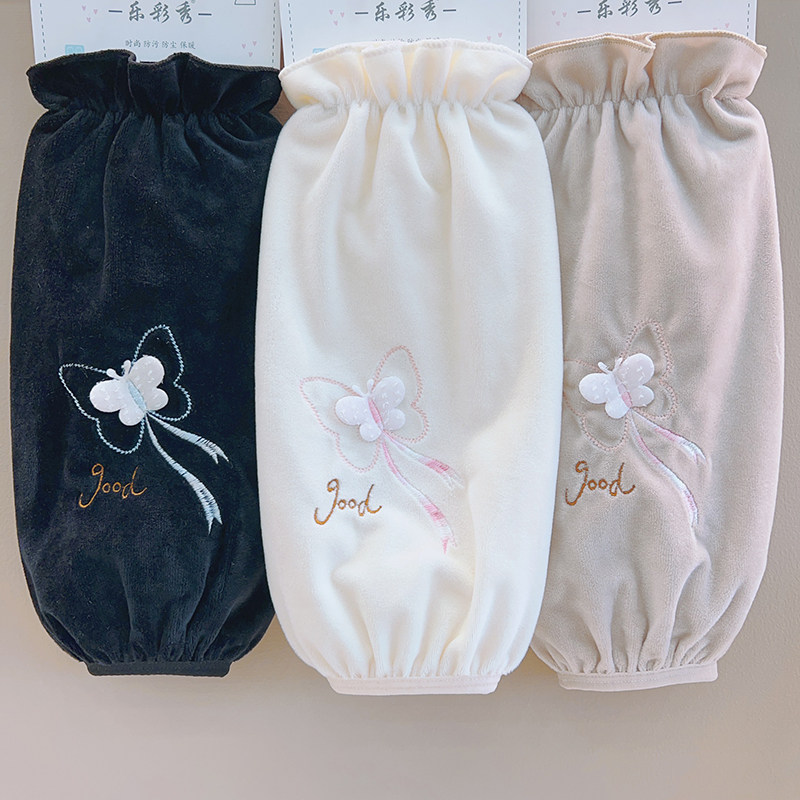 长款袖套羽绒服护袖女冬季新款韩版学生袖头成人办公上班防脏套袖,淘宝优惠券,粉丝福利购,淘宝优惠卷