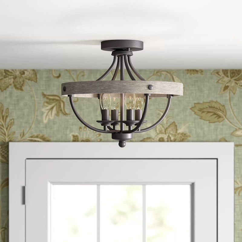 美式乡村木艺吸顶灯复古餐厅灯卧室灯玄关走廊灯具设计师民宿软装,淘宝优惠券,粉丝福利购,淘宝优惠卷