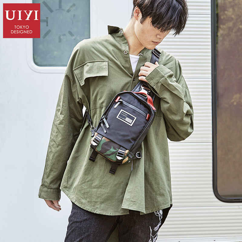 佑一良品日本潮牌男士胸包单肩包 佑一良品箱包男士包袋