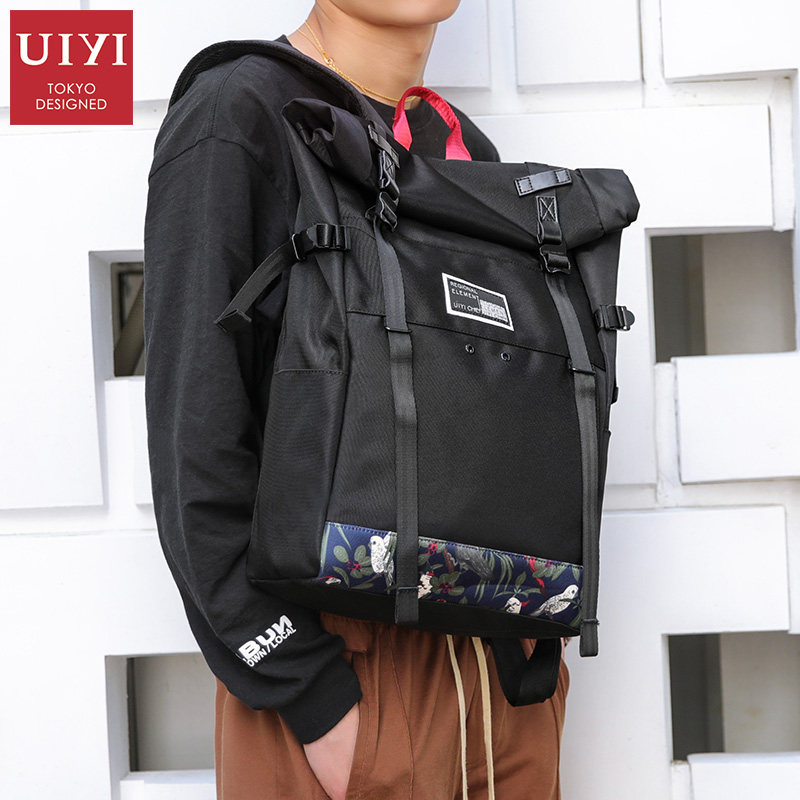 佑一良品潮牌卷盖时尚潮流双肩包 佑一良品箱包双肩背包