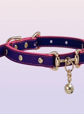 Aura Collar轻奢真皮项圈choker牵引绳PUPPY温感变色铃铛轻便魅力