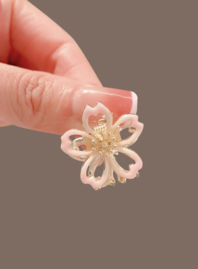 粉色樱花发夹女甜美可爱小夹子