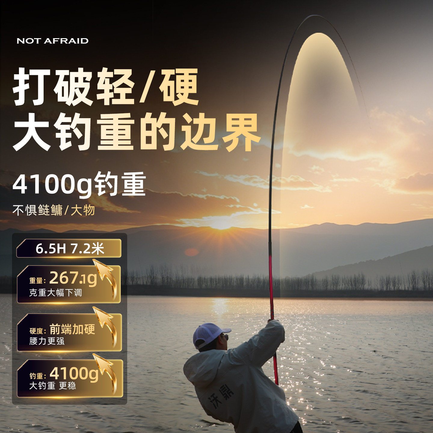 沃鼎王者神剑四代鱼竿手杆超轻硬钓鱼竿轻量大物台钓鲫鱼综合手竿