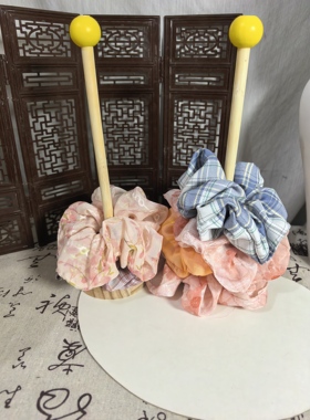 原创古风发饰缠花大肠圈汉服中国风日常发圈发绳头饰